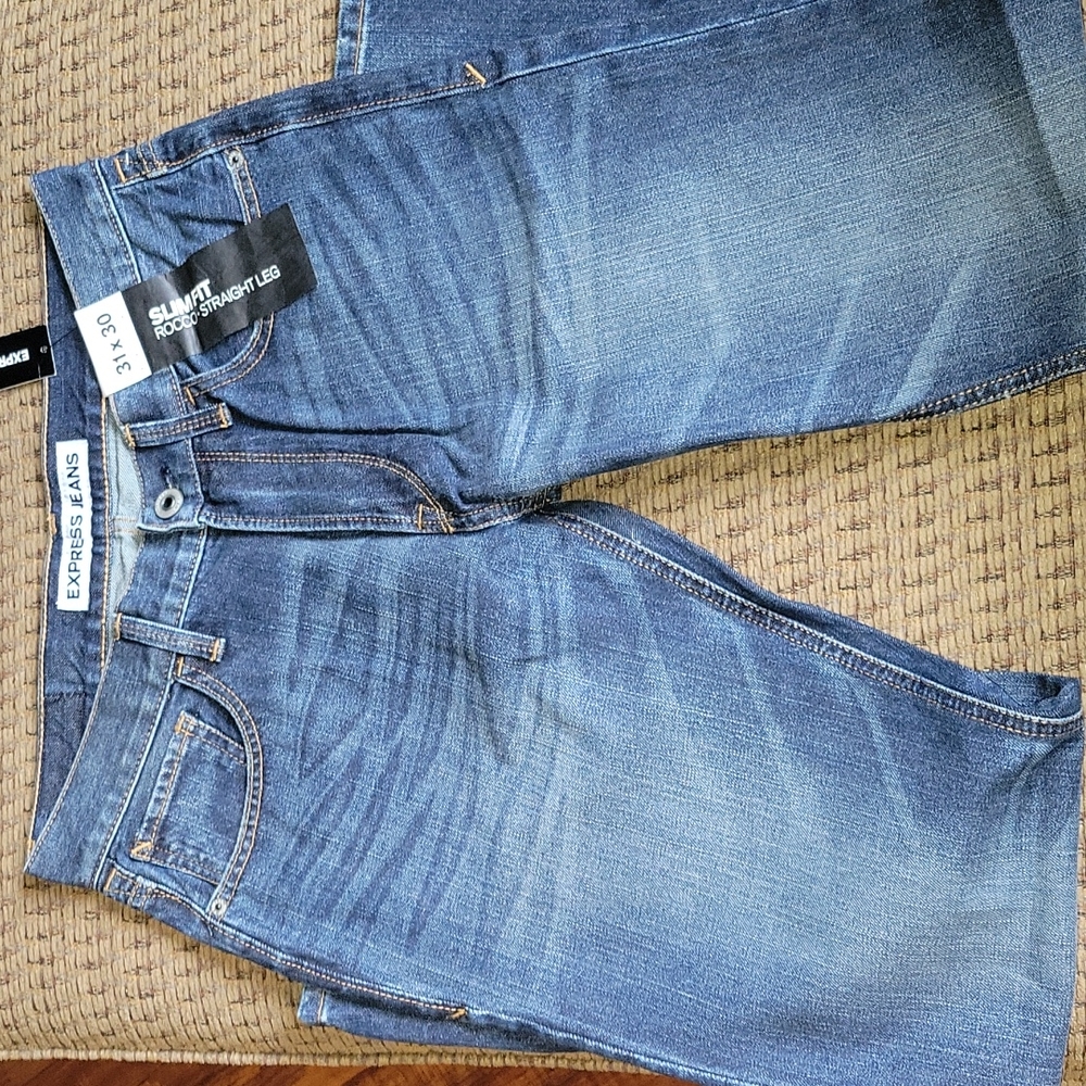 Express Rocco slim fit blue jeans, sz 31x30
